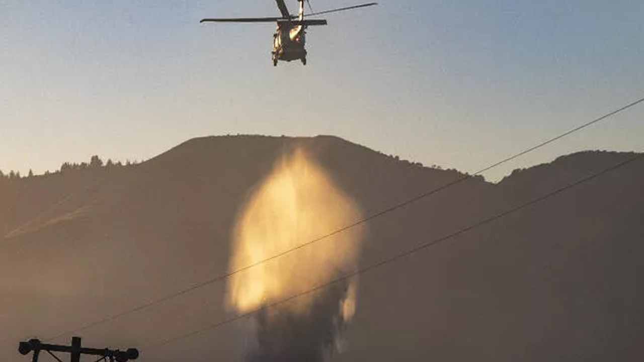 ABD’de yangın söndürme helikopteri düştü