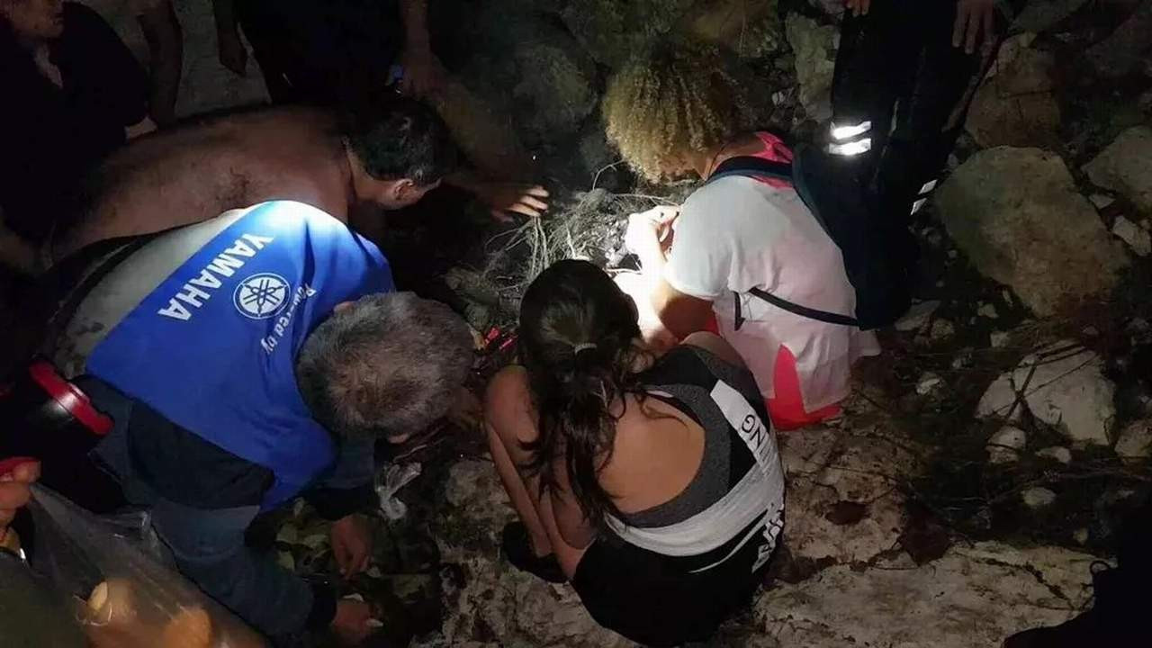 Türkiye'nin gizli cennetinde 9 saat süren ölüm kalım savaşı
