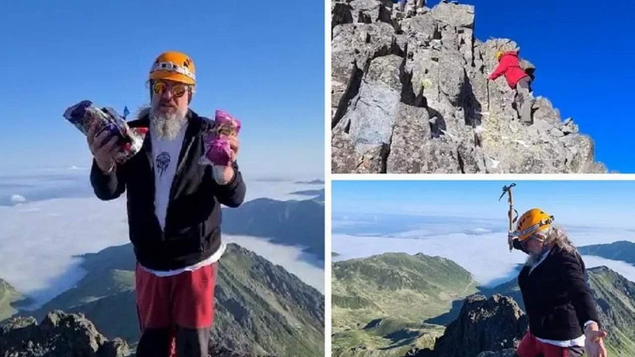 Türkiye'nin zirvesinde kahreden manzara! Burası 3 bin 480 metrelik Altıparmak Dağı'nın zirvesi