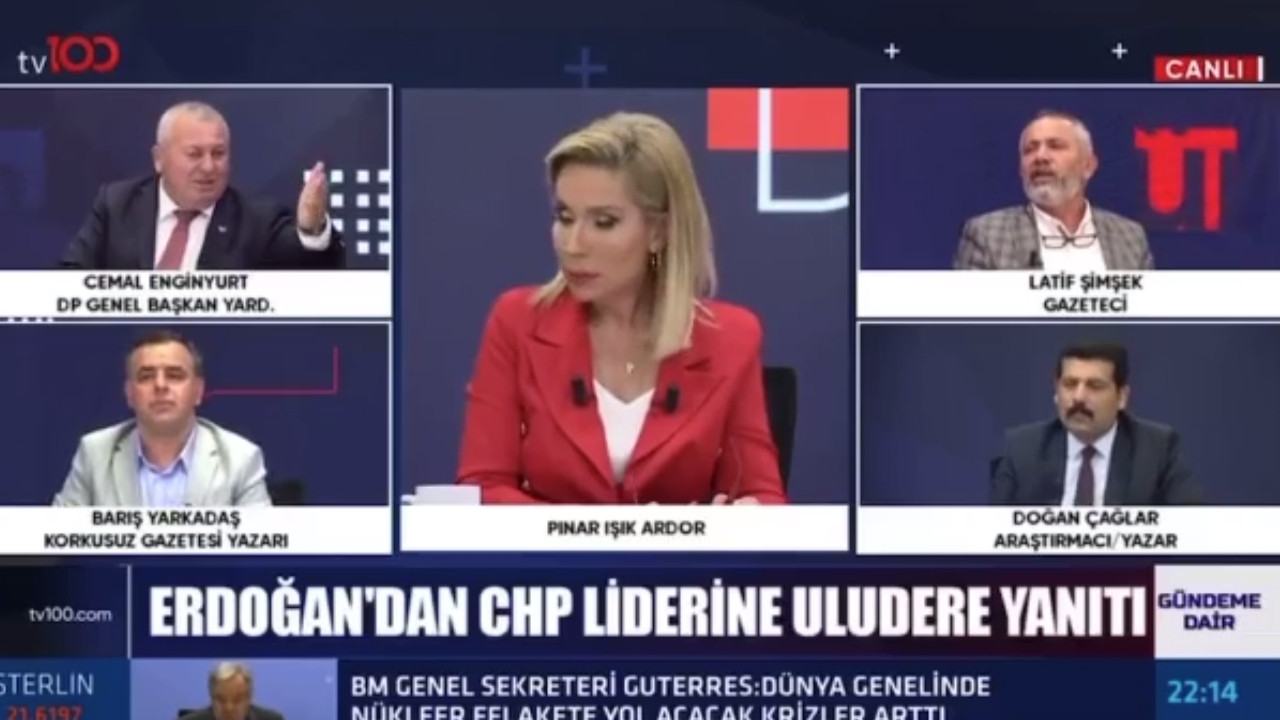 Canlı yayında kavga! Cemal Enginyurt ile Latif Şimşek birbirine girdi