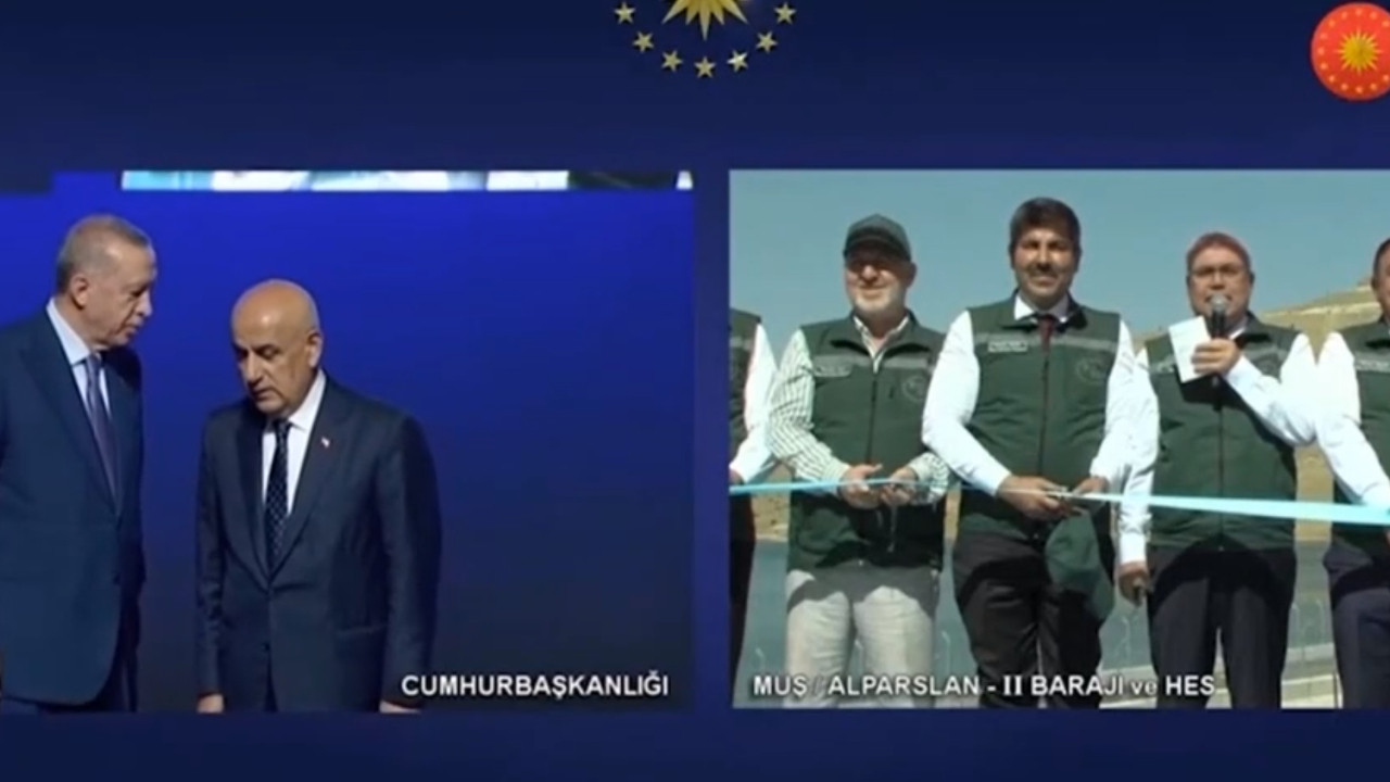 Erdoğan'dan Vali'nin konuşmasına müdahale