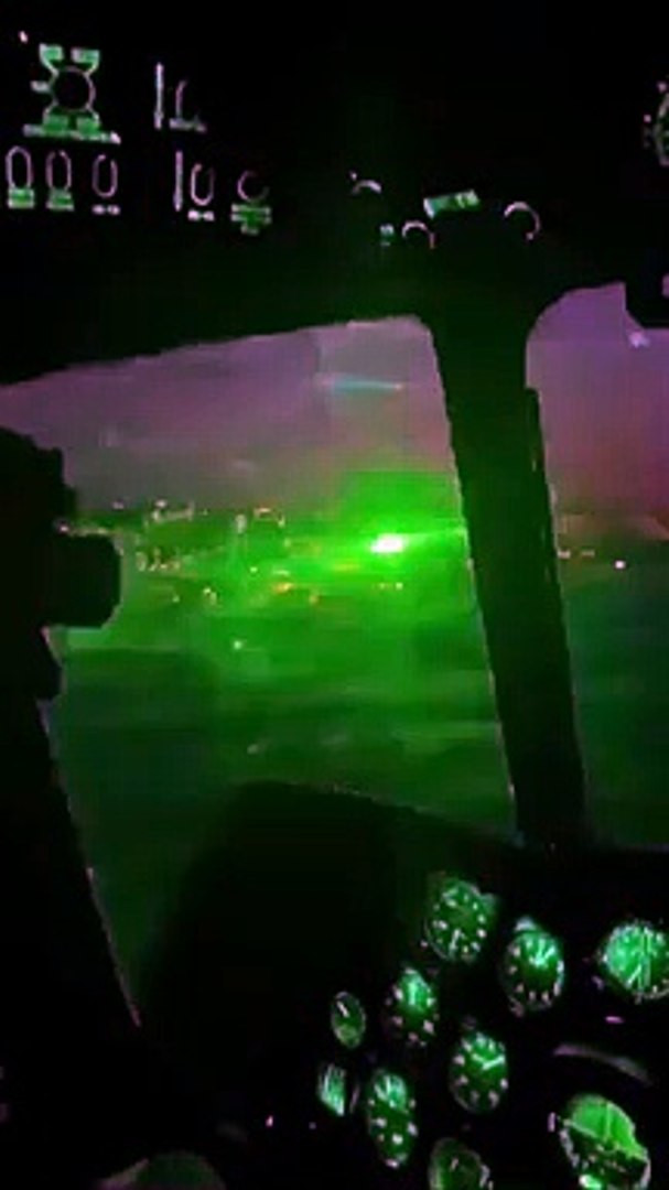 Yangın söndürme helikopterine lazerli taciz
