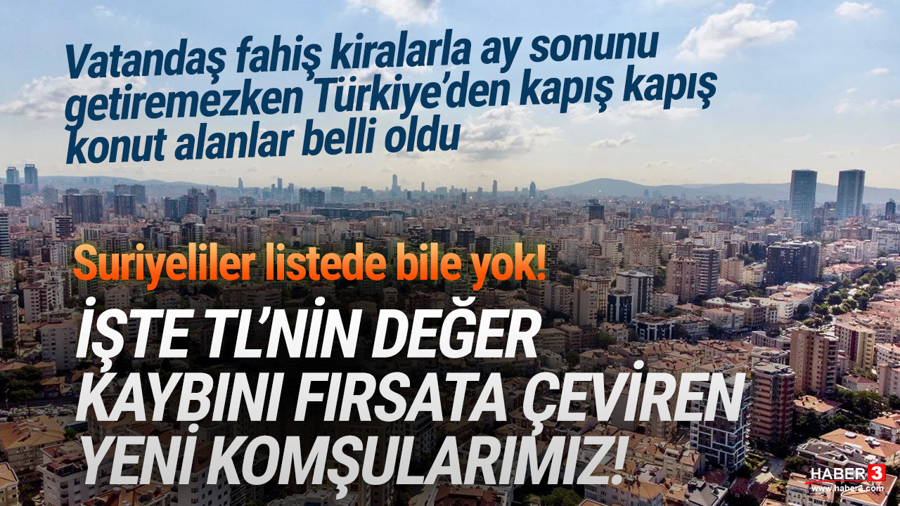Konut satışları düştü, Türkiye'den en çok konut alan yabancılar belli oldu
