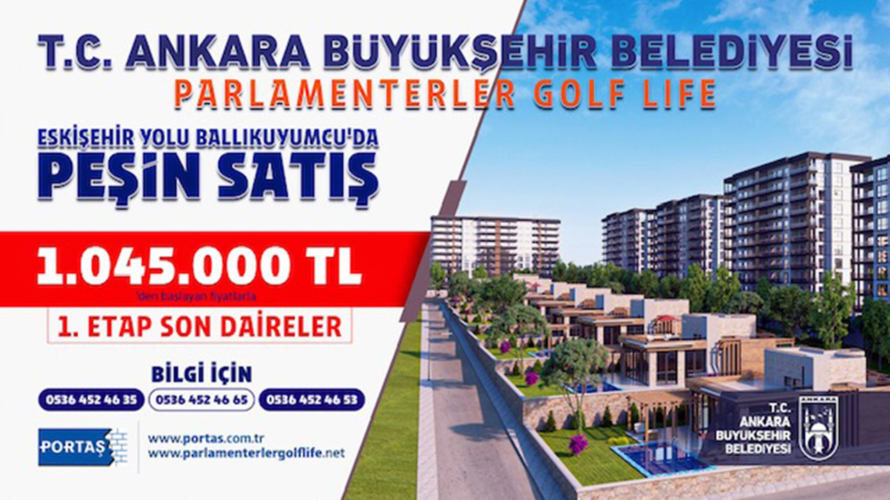 Ankara Büyükşehir'den uygun fiyatlı konut imkanı