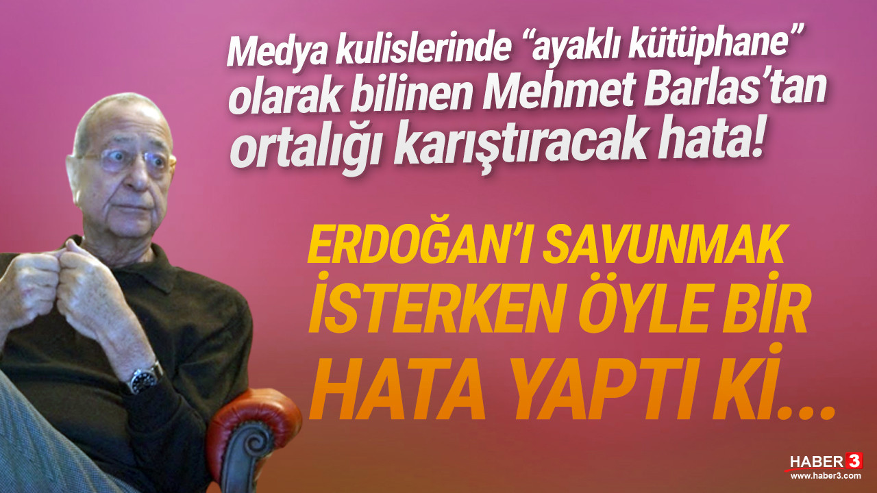 Mehmet Barlas, Davutoğlu'nu eleştirmek isterken Erdoğan'ı eleştirdi