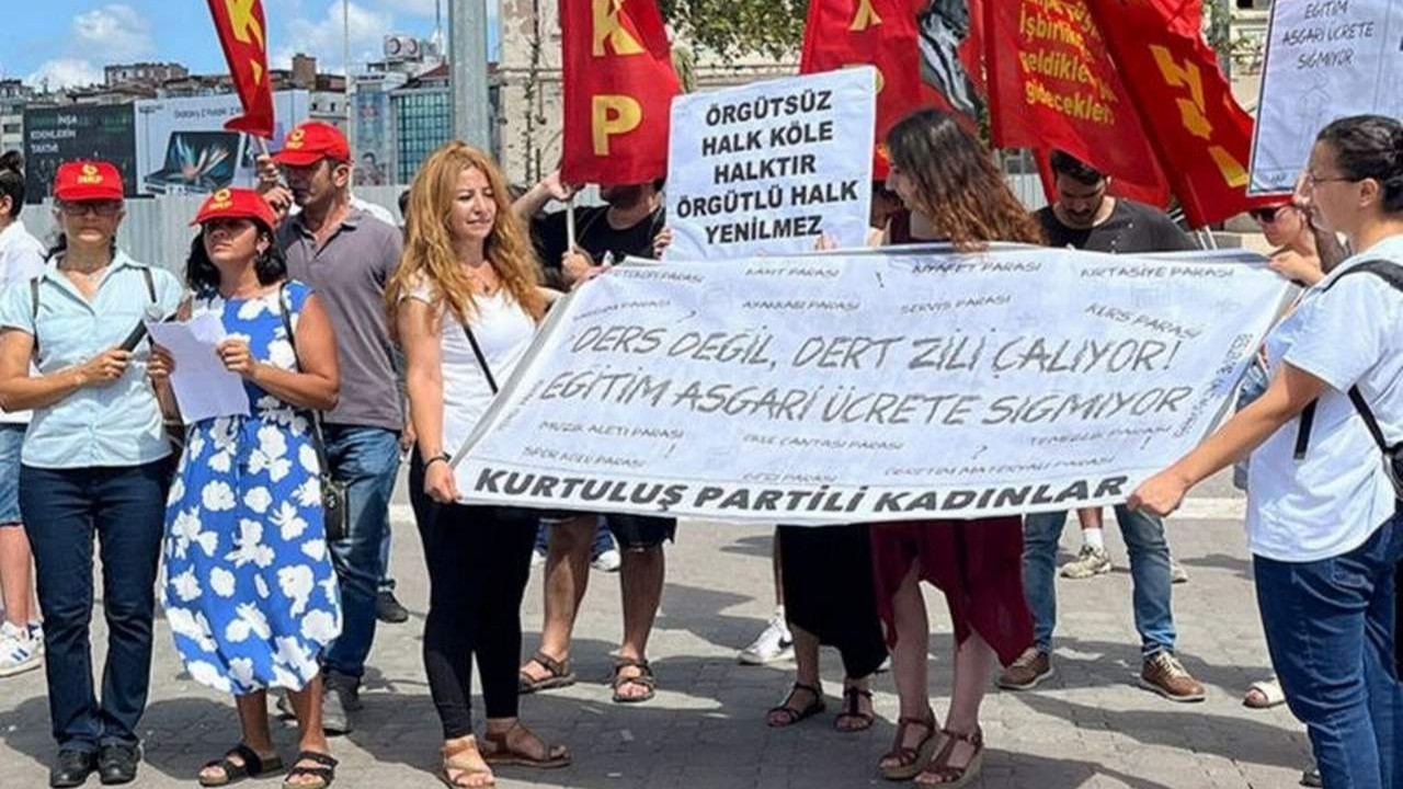 İstanbul'da ''Saray'a değil, eğitime bütçe'' eylemi