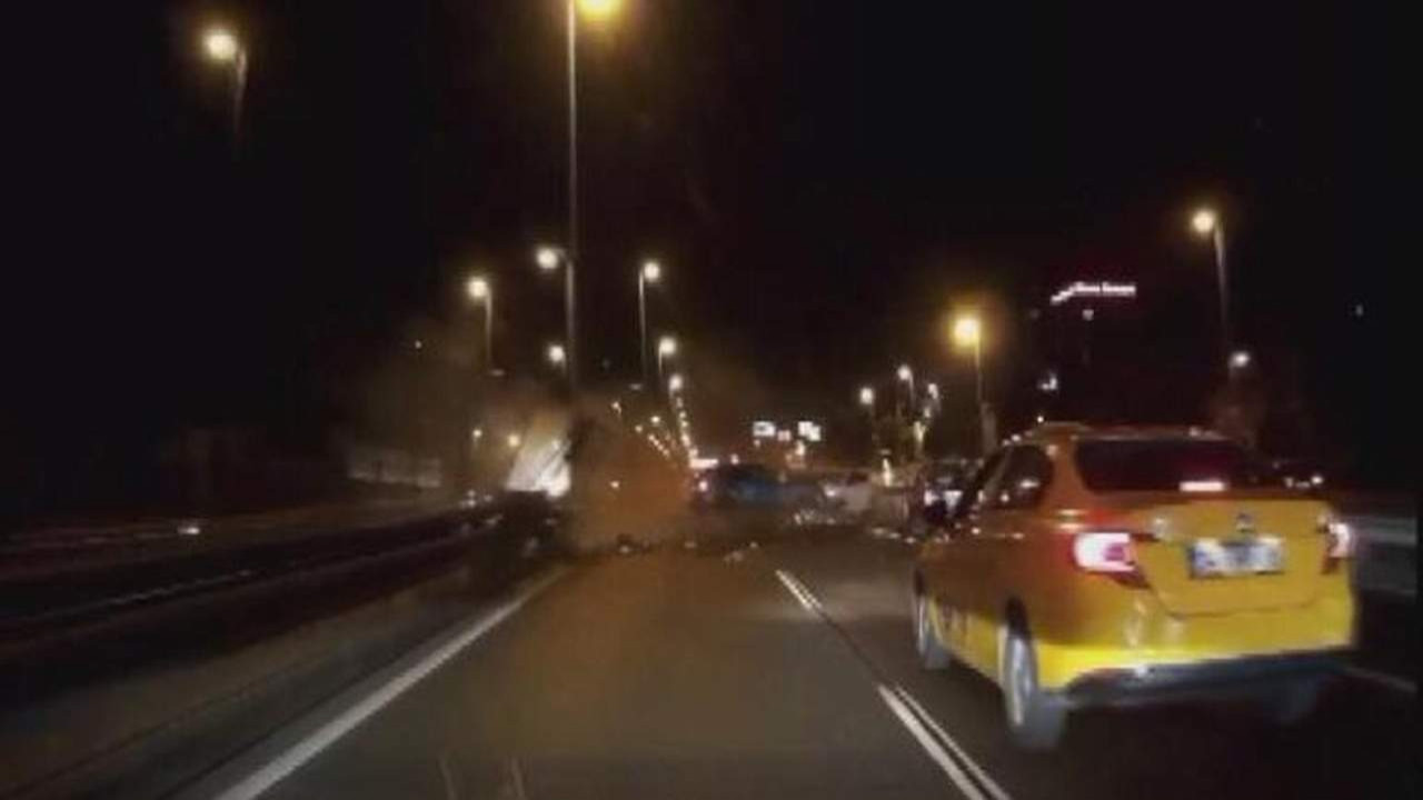 İstanbul trafiğinde maganda sürücü dehşeti kamerada! Yaralılar var