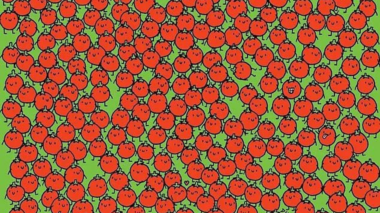 Sosyal medyayı ''kör eden'' soru: Resimdeki 2 elmayı bulabilir misiniz ?