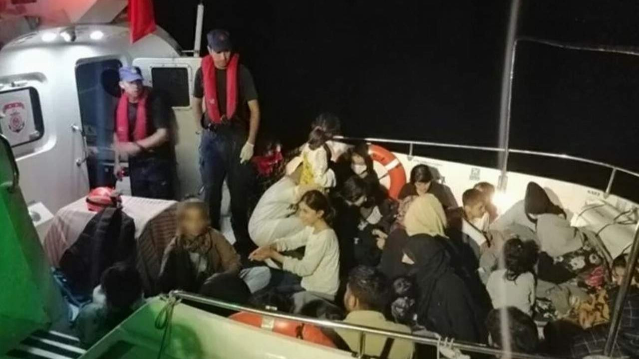 Datça açıklarında 75 kaçak göçmen daha kurtarıldı