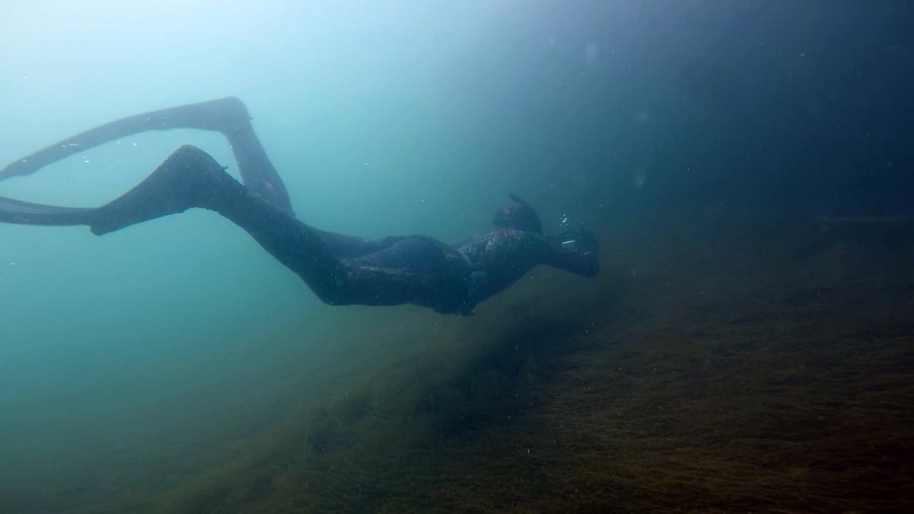 Marmara'nın hayalet gemisi su altından böyle görüntülendi