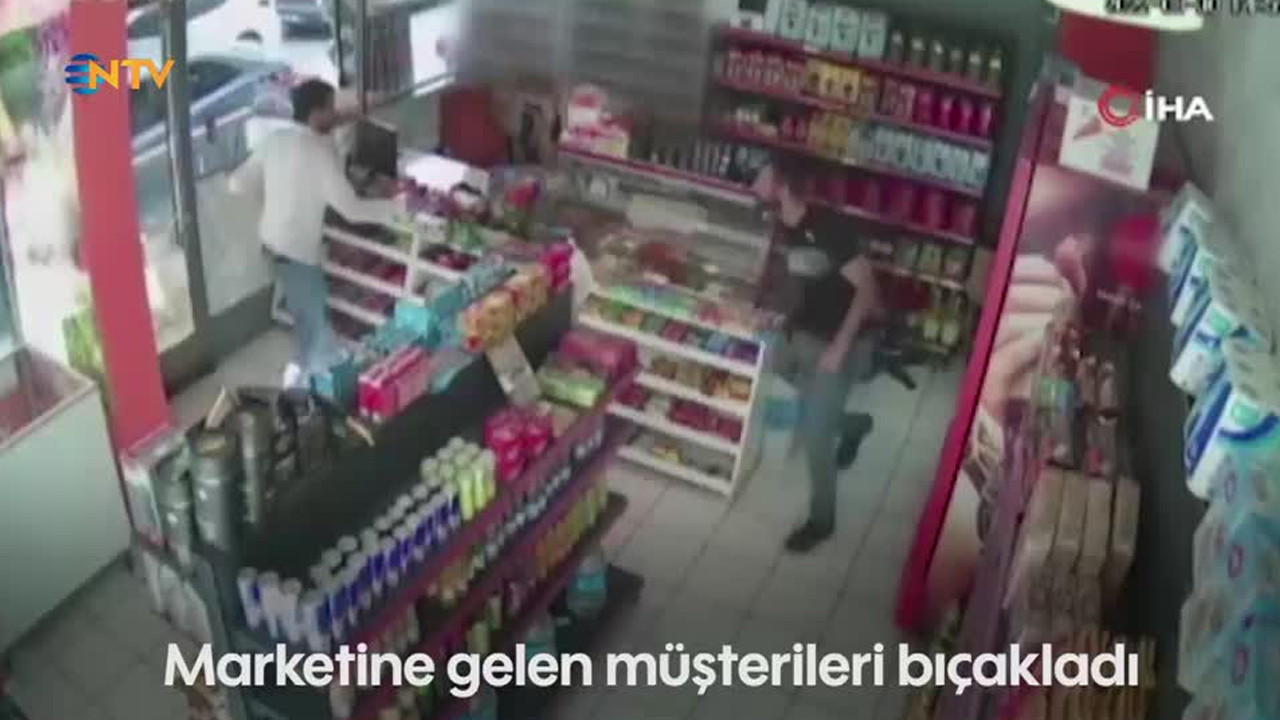 Müşterilerin korkulu rüyası marketçi hastaneye yatırıldı