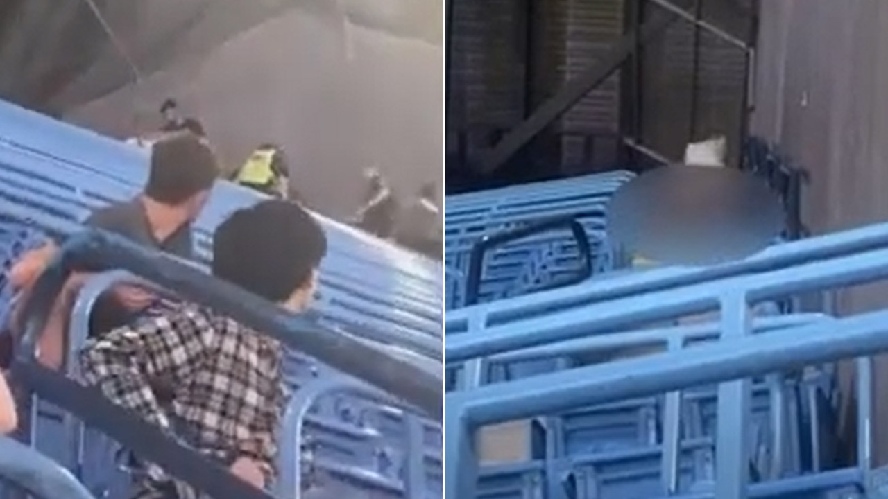 Stadyumda rezalet! Cinsel ilişkiye girerken yakalandılar