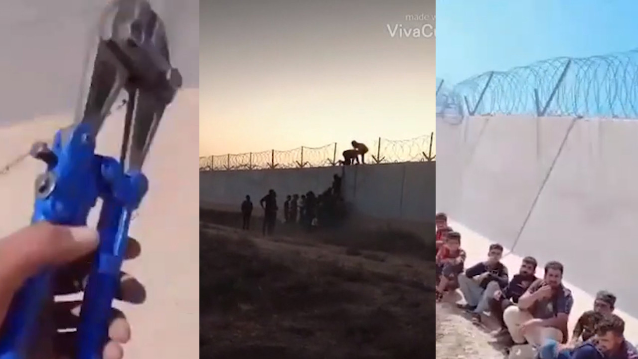 Kaçak Suriyeliler, Türkiye sınırında böyle görüntülendi