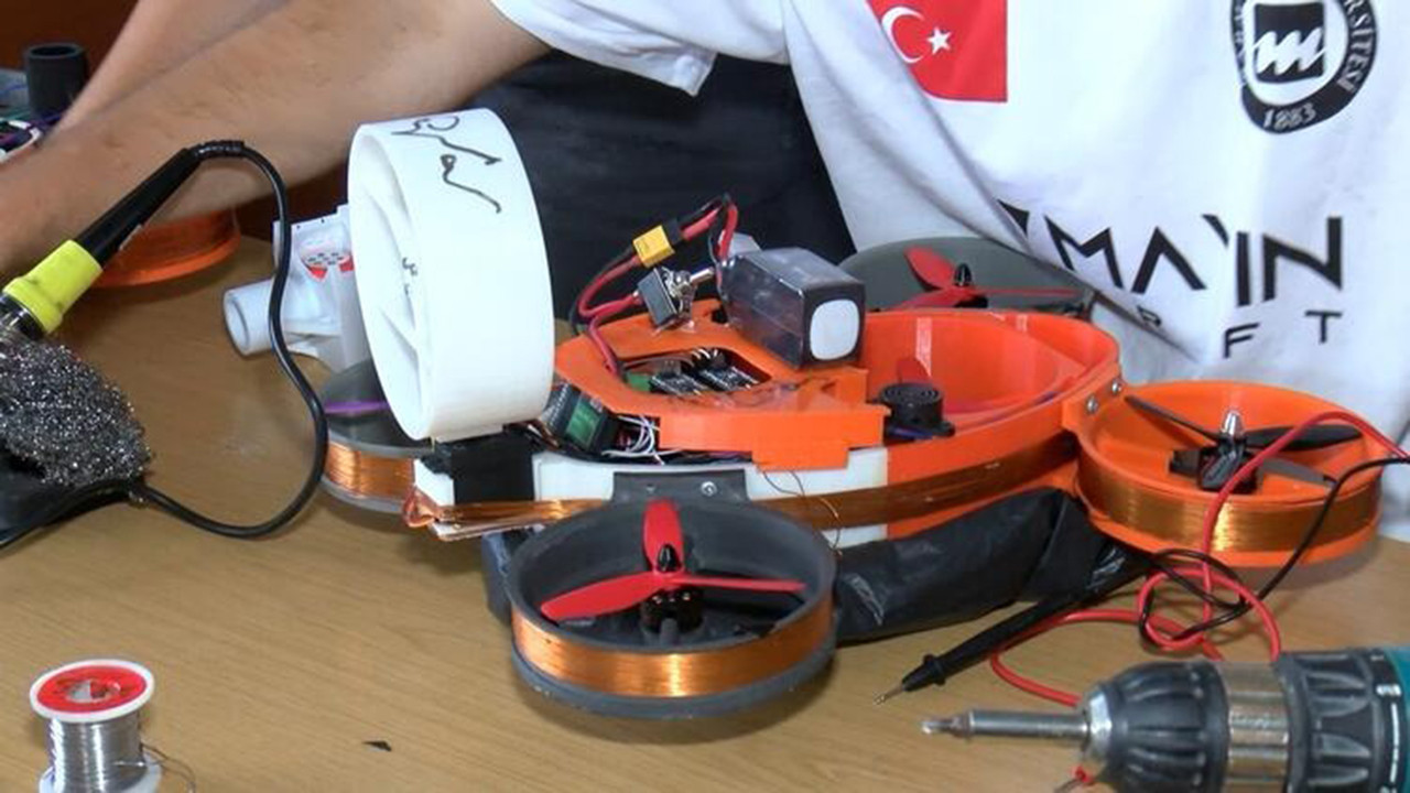 Üniversitelilerin geliştirdiği insansız uçan mayın tespit aracına ödül