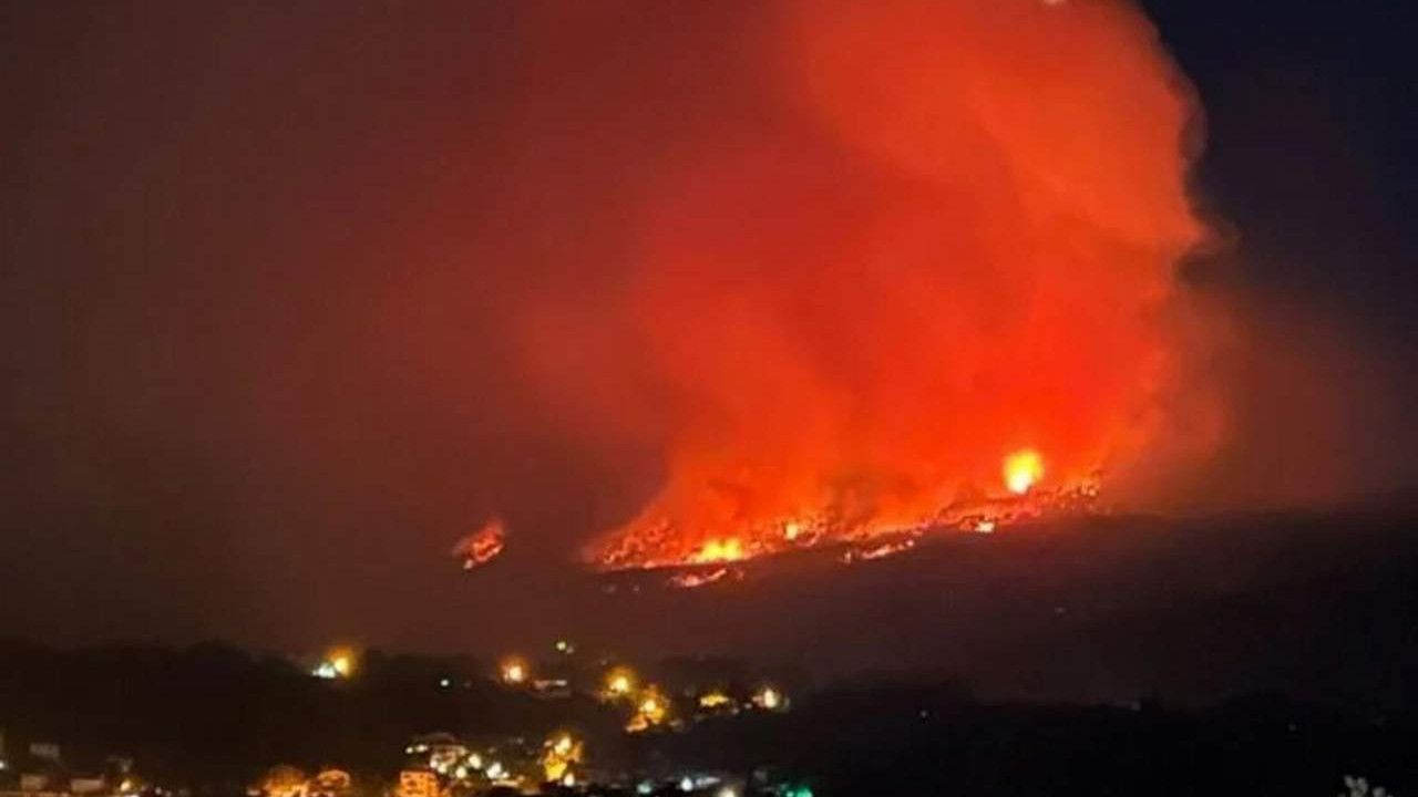 Muğla’da orman yangını! Gece gündüze döndü