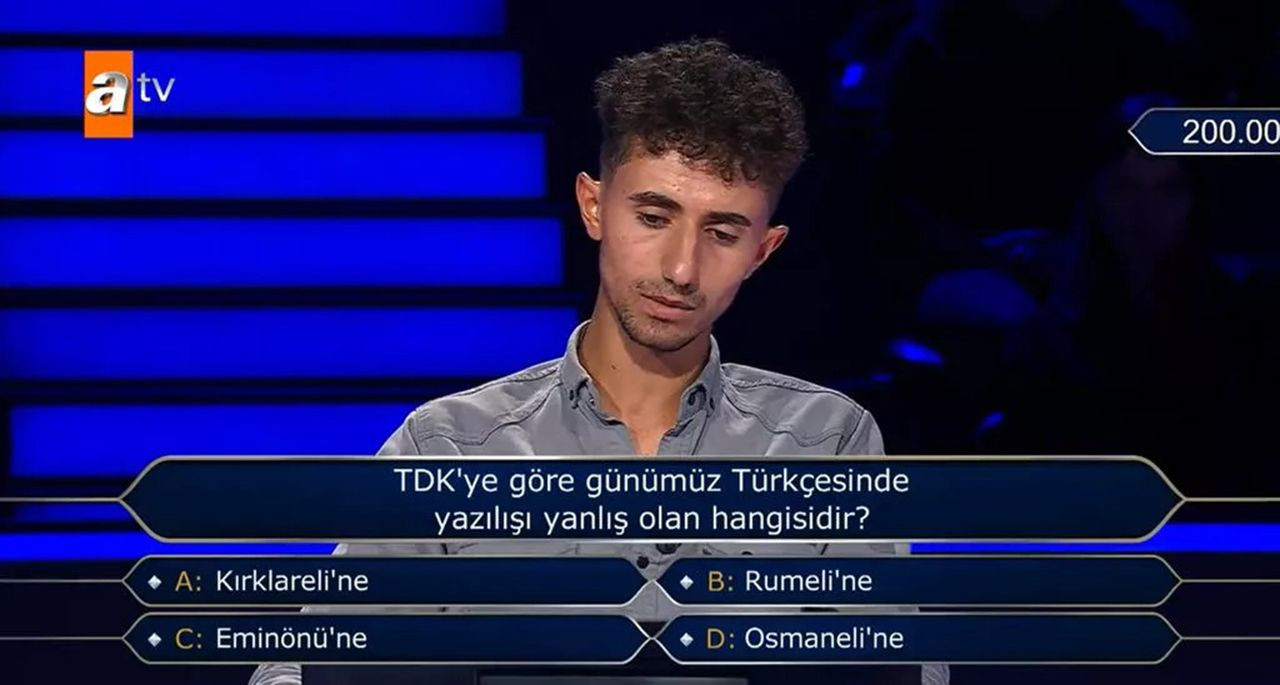 Kim Milyoner Olmak İster'de 200 bin TL'lik soru tepki çekti - Resim: 2