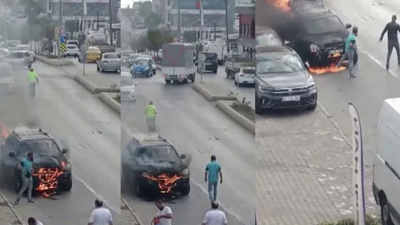 İstanbul'da kan donduran olay! Aracını ateşe verdi, polise ve etrafa saldırdı: Sonrası korkunç...