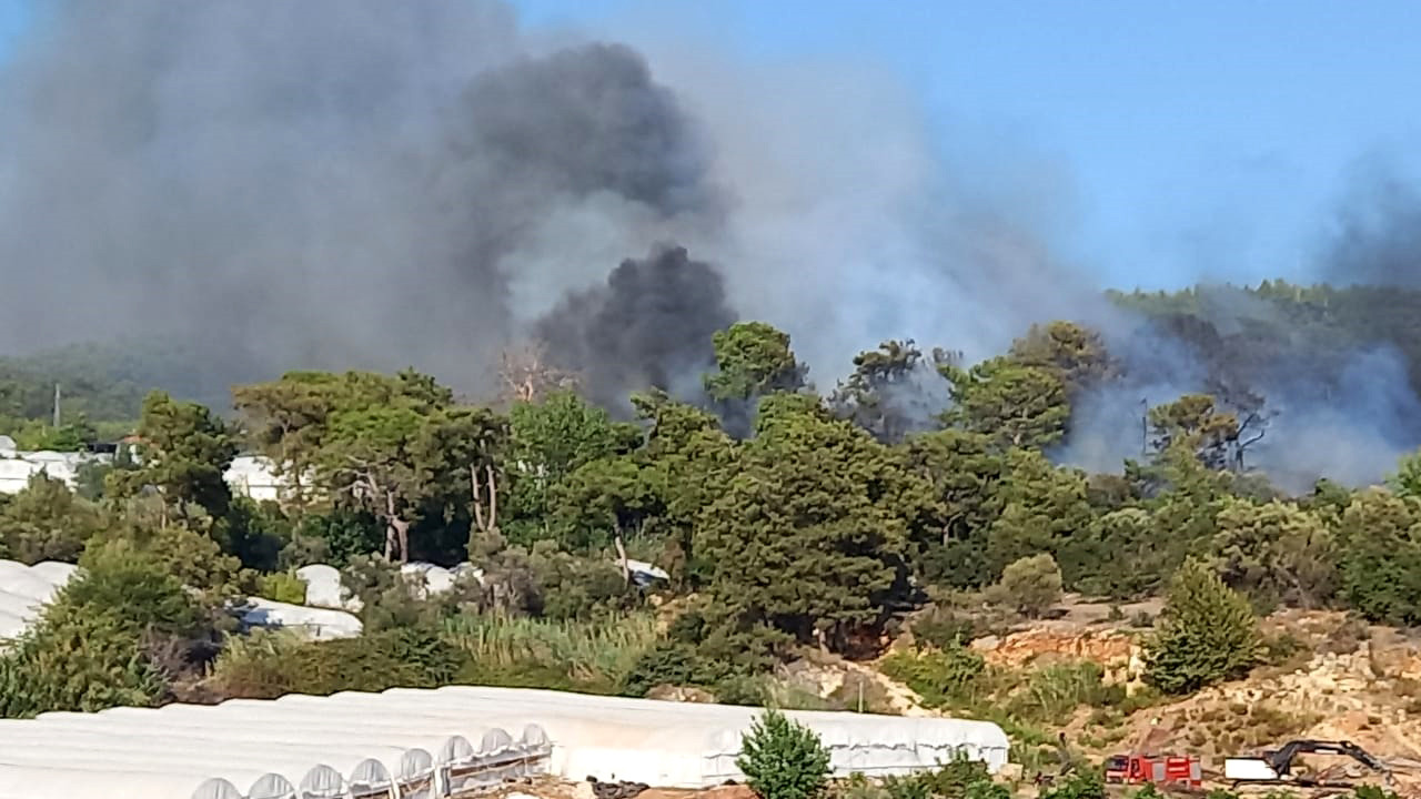 Antalya'da iki ayrı noktada orman yangını