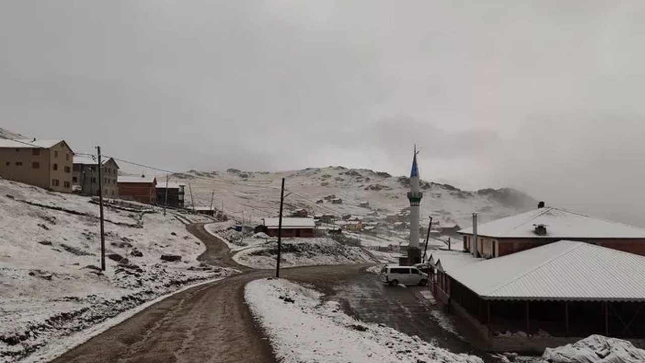 Trabzon, Rize ve Artvin'de kar yağışı! Bu manzarayla uyandılar