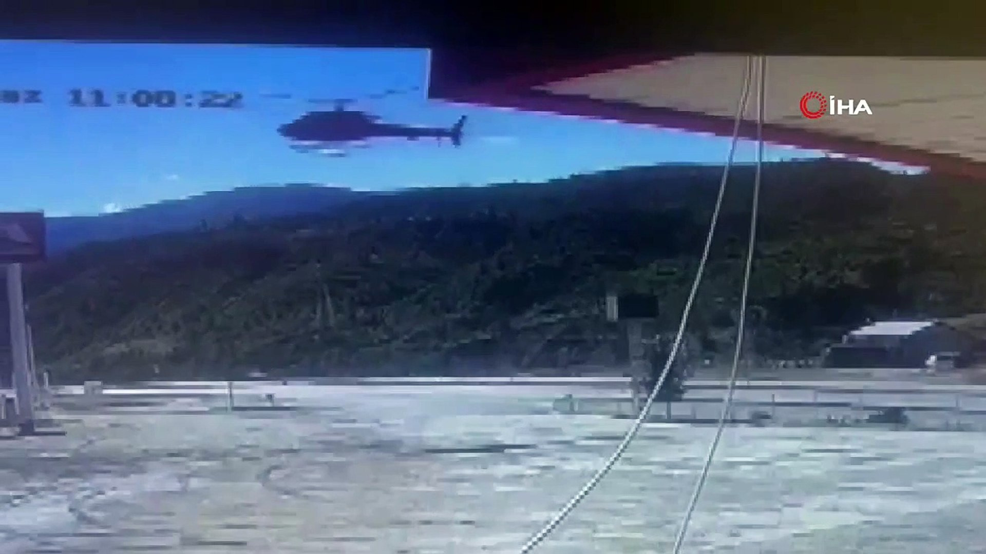 Helikopteri orada gören gözlerine inanamadı