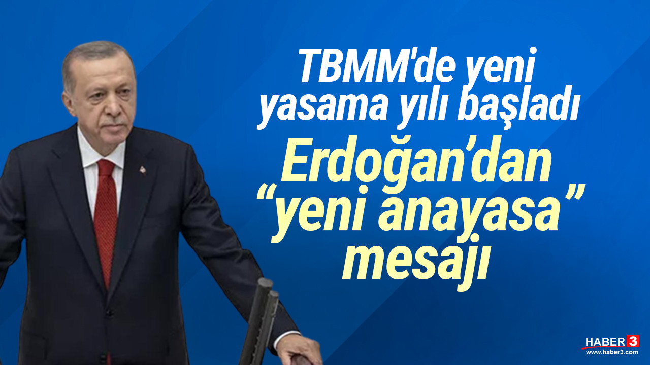 TBMM'de yeni yasama yılı başladı! Erdoğan'dan asgari ücret açıklaması