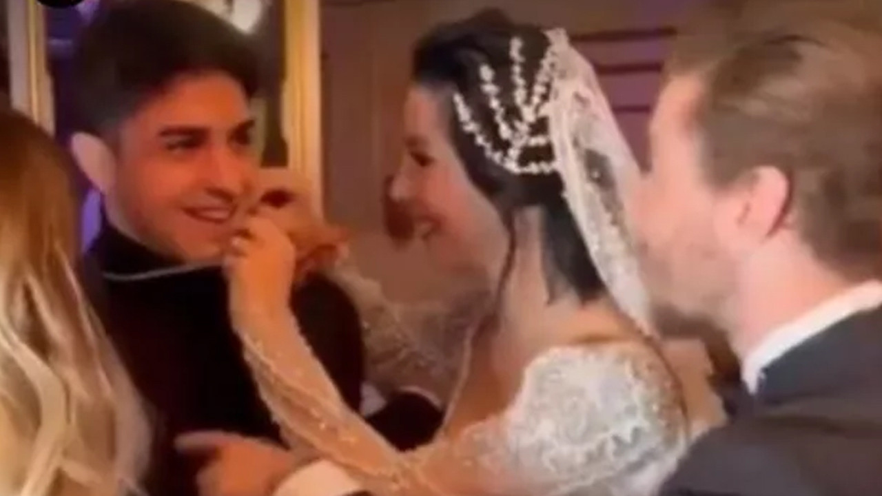 Merve Boluğur düğününde ilginç anlar: TikTok fenomeninin boynundan zorla altın zinciri aldı