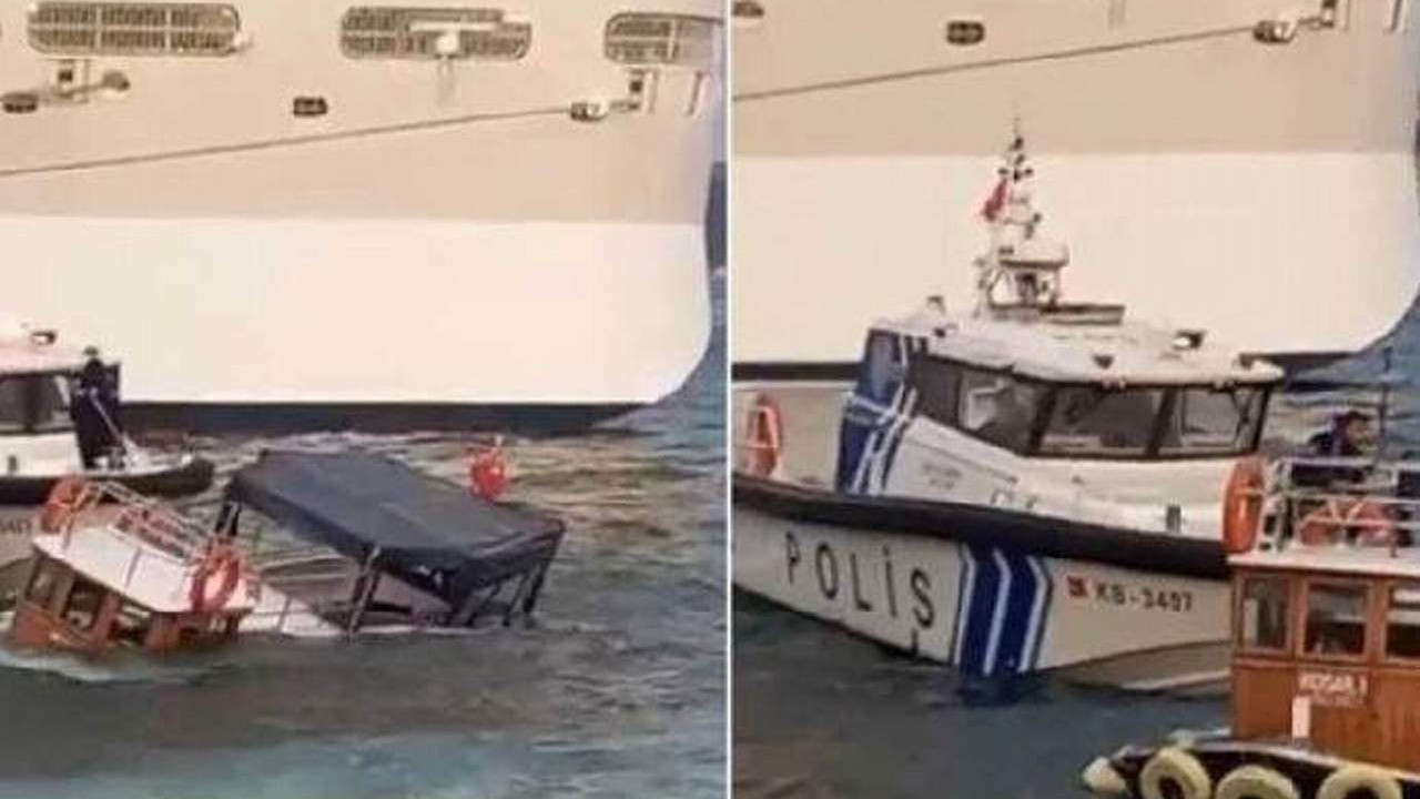 İstanbul'da tekne battı
