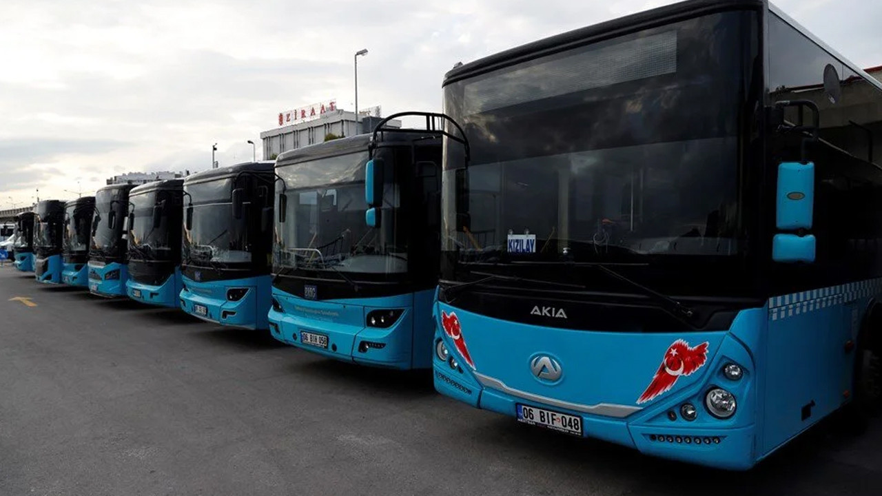 Özel halk otobüsleri kontak kapattı