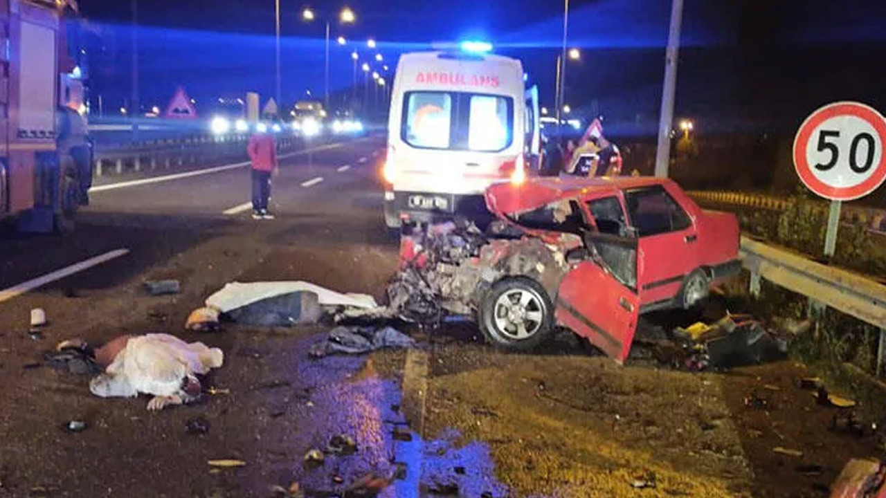 Çankırı'da korkunç kaza! Otomobil bariyere çarptı: 2 ölü, 3 yaralı