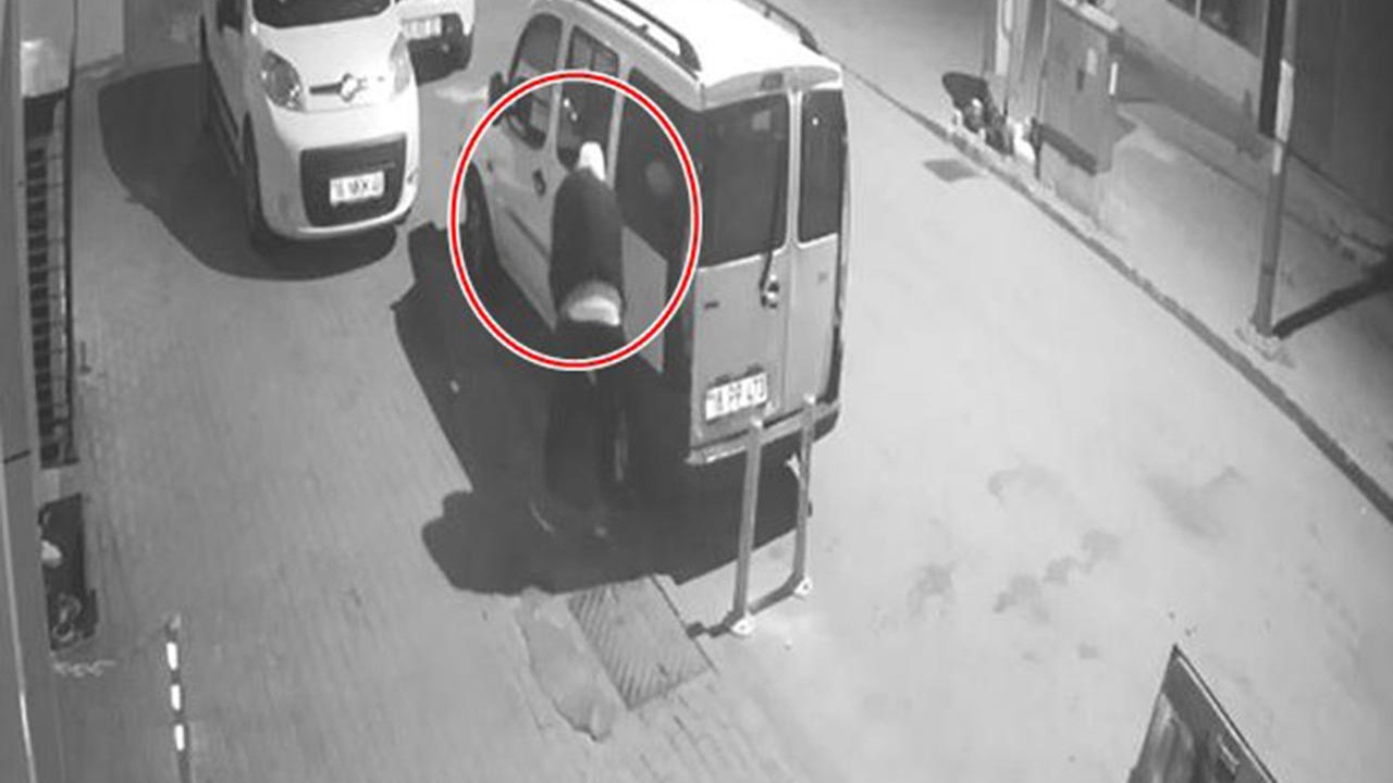 Delinin zoruna bak! 20 dakikada 21 aracın lastiğini kesti