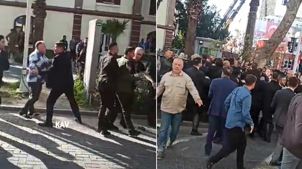 Bahçeli'nin mitingi öncesi AK Partililer ile MHP'liler birbirine girdi
