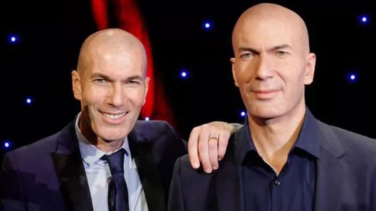 İki Zinedine Zidane yan yana