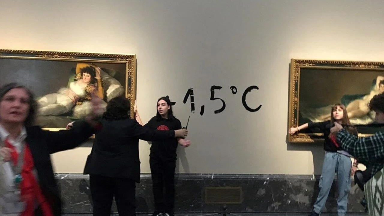 İspanyol ressam Goya'nın tablolarına saldırı