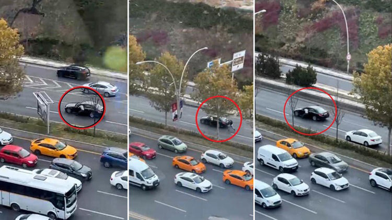 Ankara'da korku dolu anlar! Trafikte bayıldı, aracı diğer sürücüler durdurdu