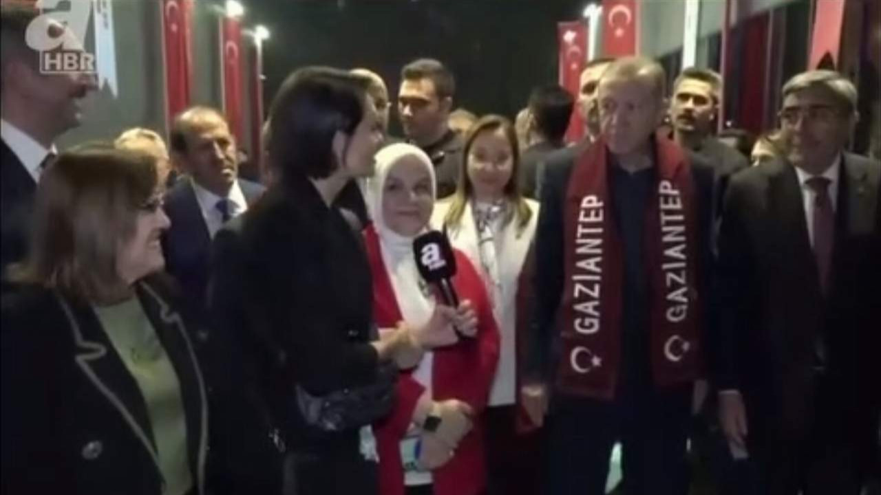 Erdoğan'dan aHaber muhabirine: ''Ayak yapma, ayak yapma''