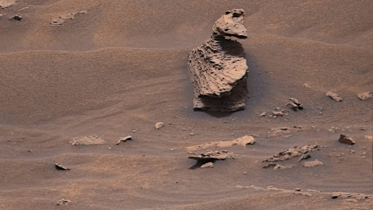 NASA Mars'ta ''taştan ördek'' buldu