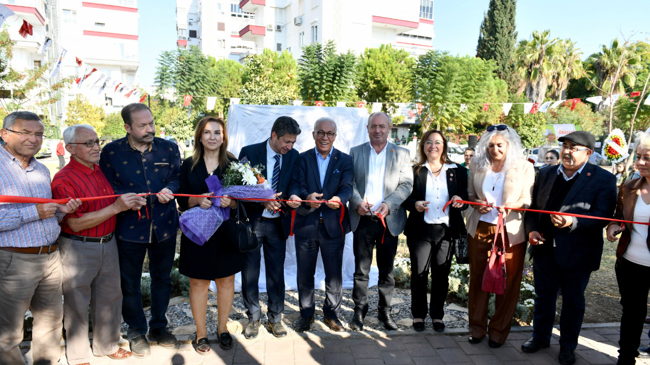 Muratpaşa'da Amasyalı Strabon Parkı törenle açıldı