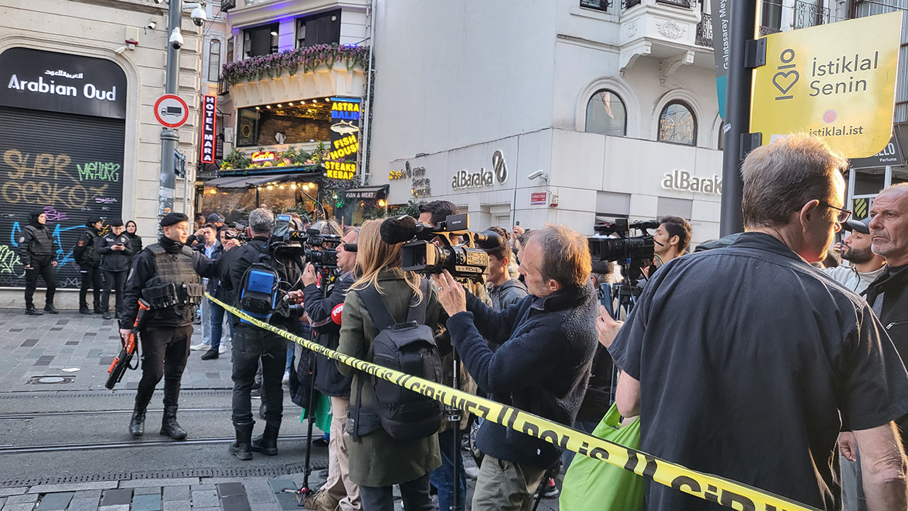 Taksim'deki patlama anı kamerada