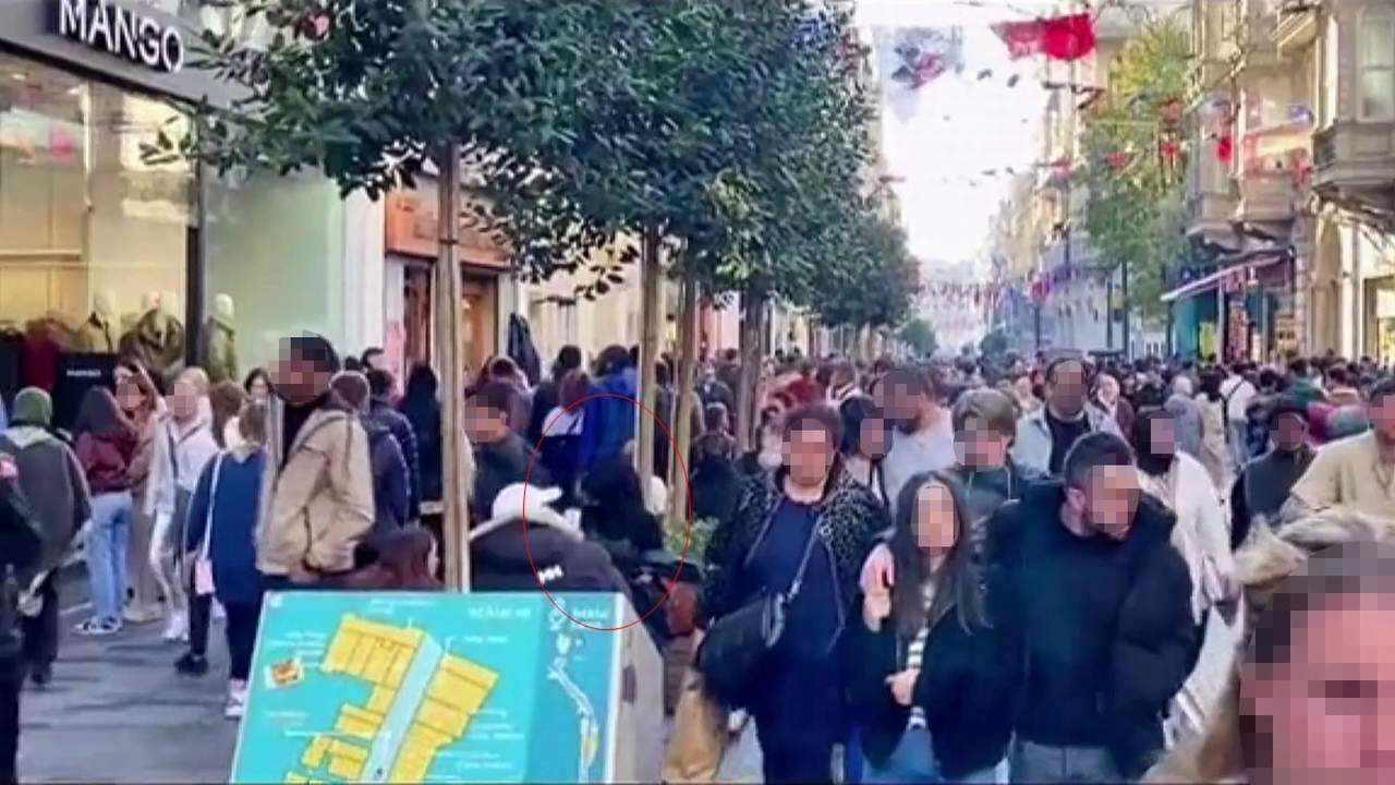 Taksim'i kana bulayan terörist turist kamerasında