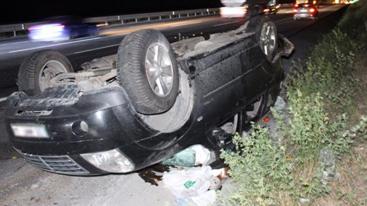 Kuzey Marmara Otoyolu'nda korkunç kaza! Hurdaya dönen otomobildeki 3 kişi öldü
