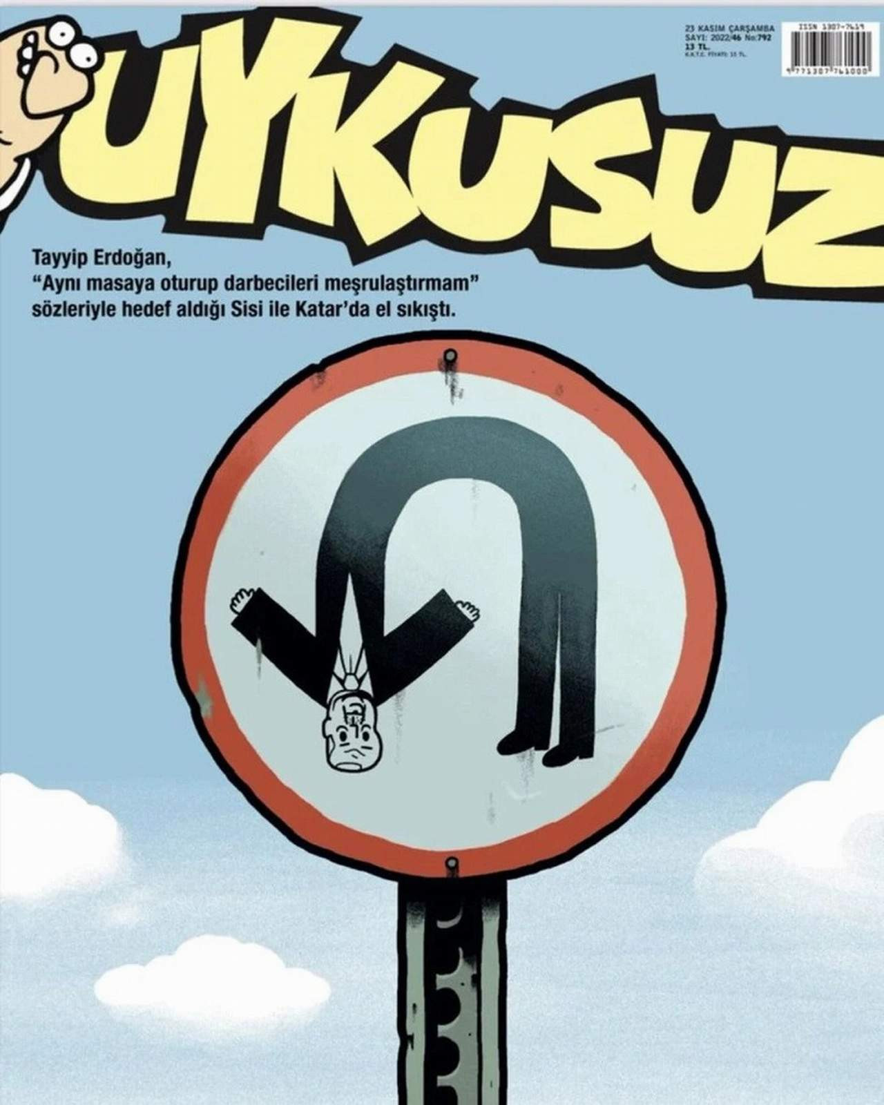 Uykusuz'dan Erdoğan'ı çok kızdıracak ''U Dönüşü'' kapağı