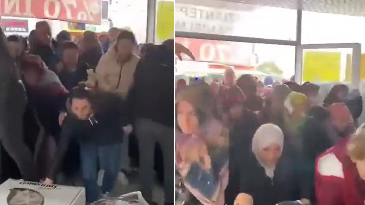 İndirimi duyunca adeta gözleri döndü! İzdihamda 2 kadın hastanelik oldu