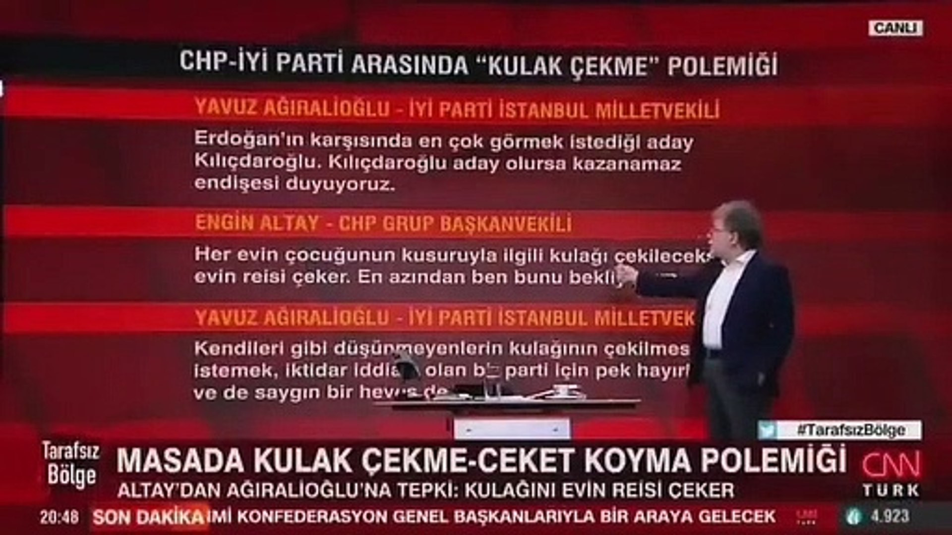 Ahmet Hakan'ın canlı yayında mide bulandıran ses