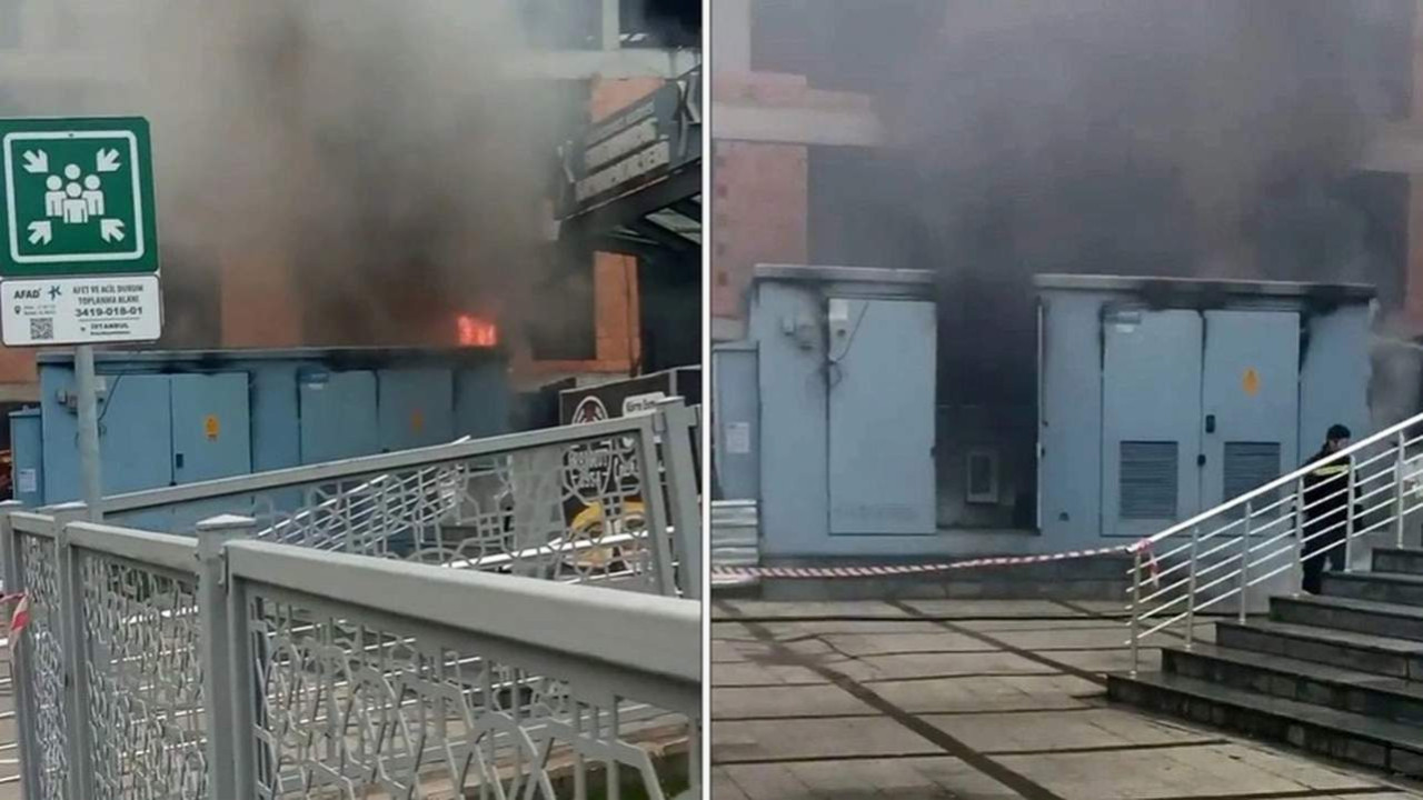 İstanbul'da korku dolu anlar: Trafo bomba gibi patladı!