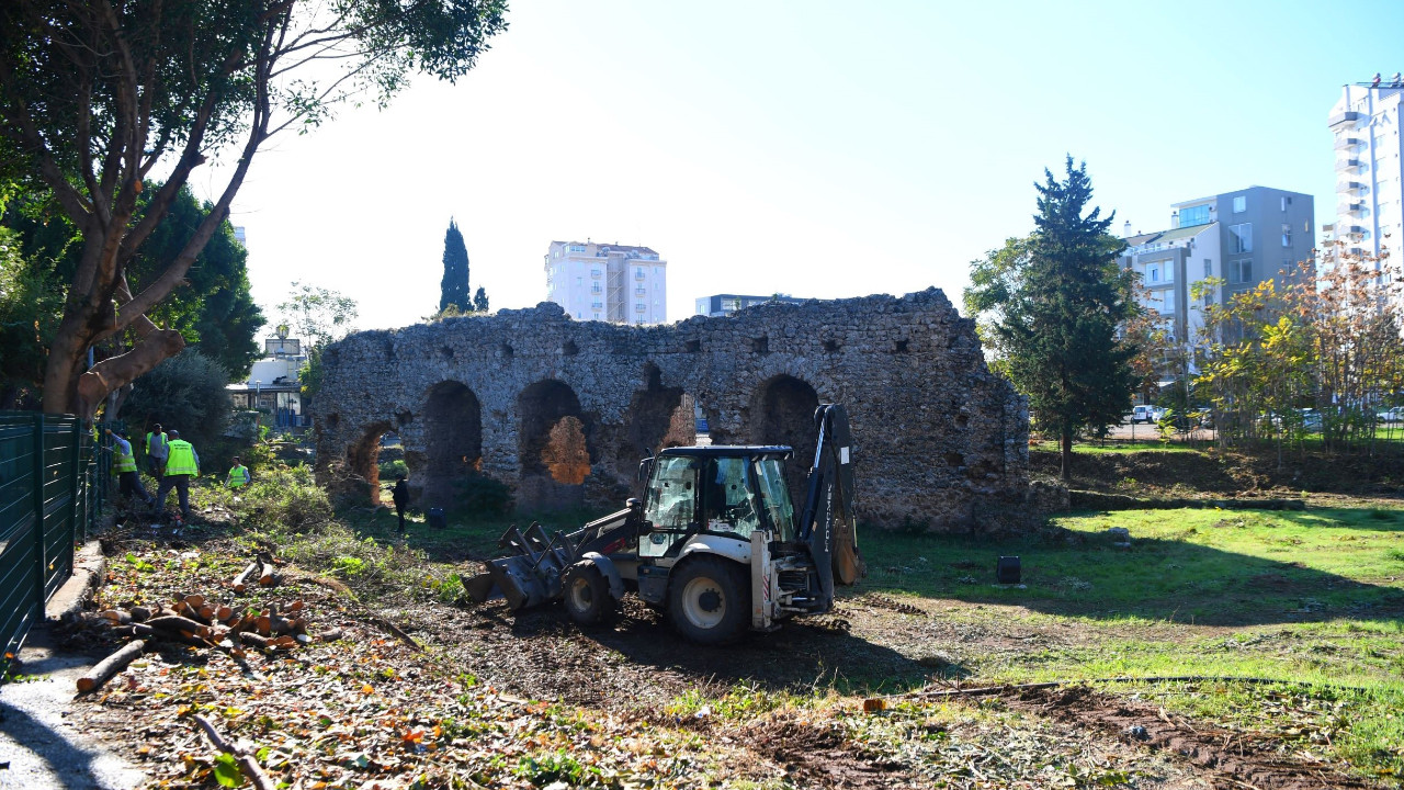 Konyaaltı'nda Roma Hamamı yenilenmeye hazırlanıyor