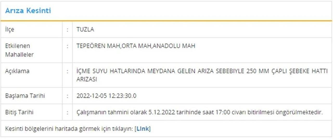 İstanbullular dikkat! 5 saatlik su kesintisi yapılacak - Resim: 2