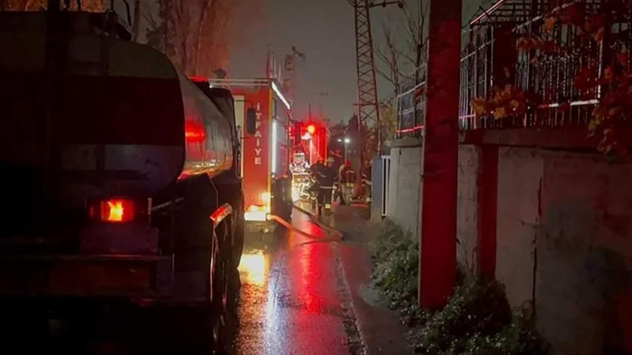 Gebze'de fabrika yangını