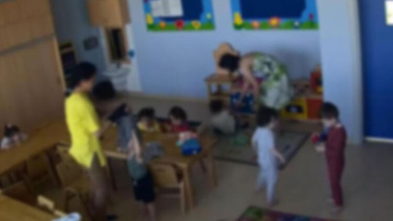 Kreşte çocuklara öğretmen şiddeti kamerada - Resim: 2