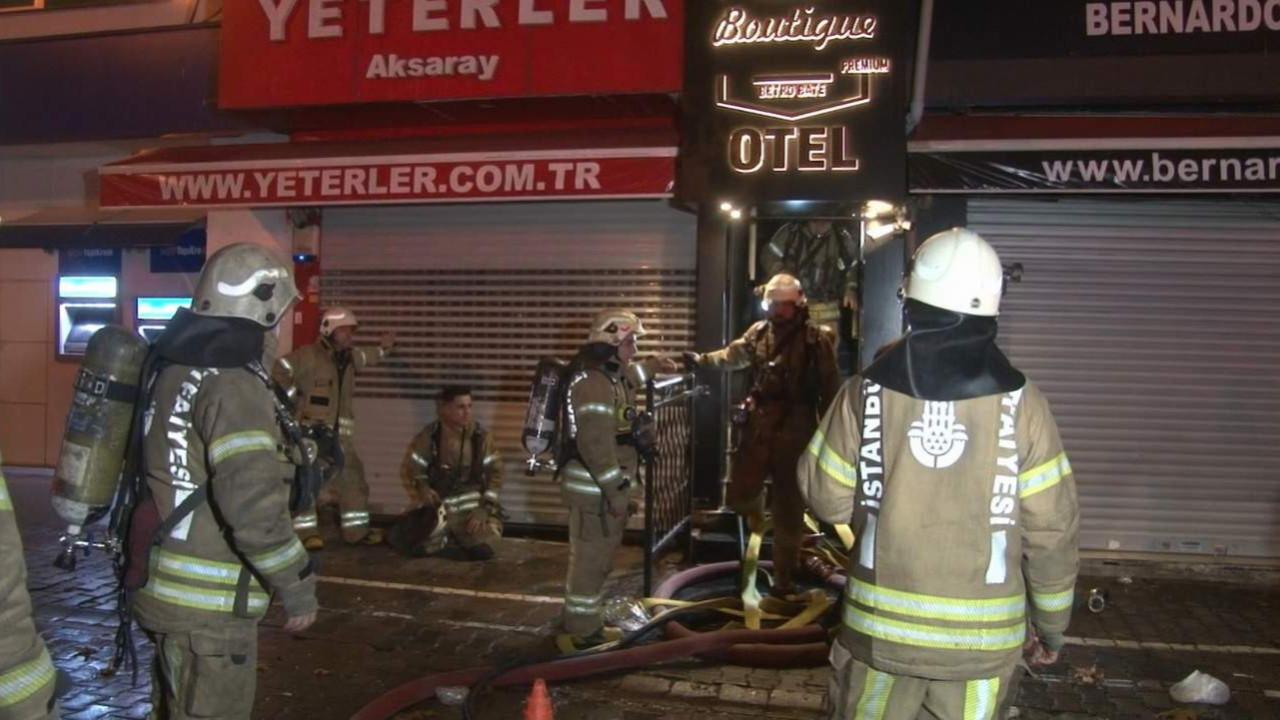 İstanbul'da otel yangını! 60 kişi tahliye edildi