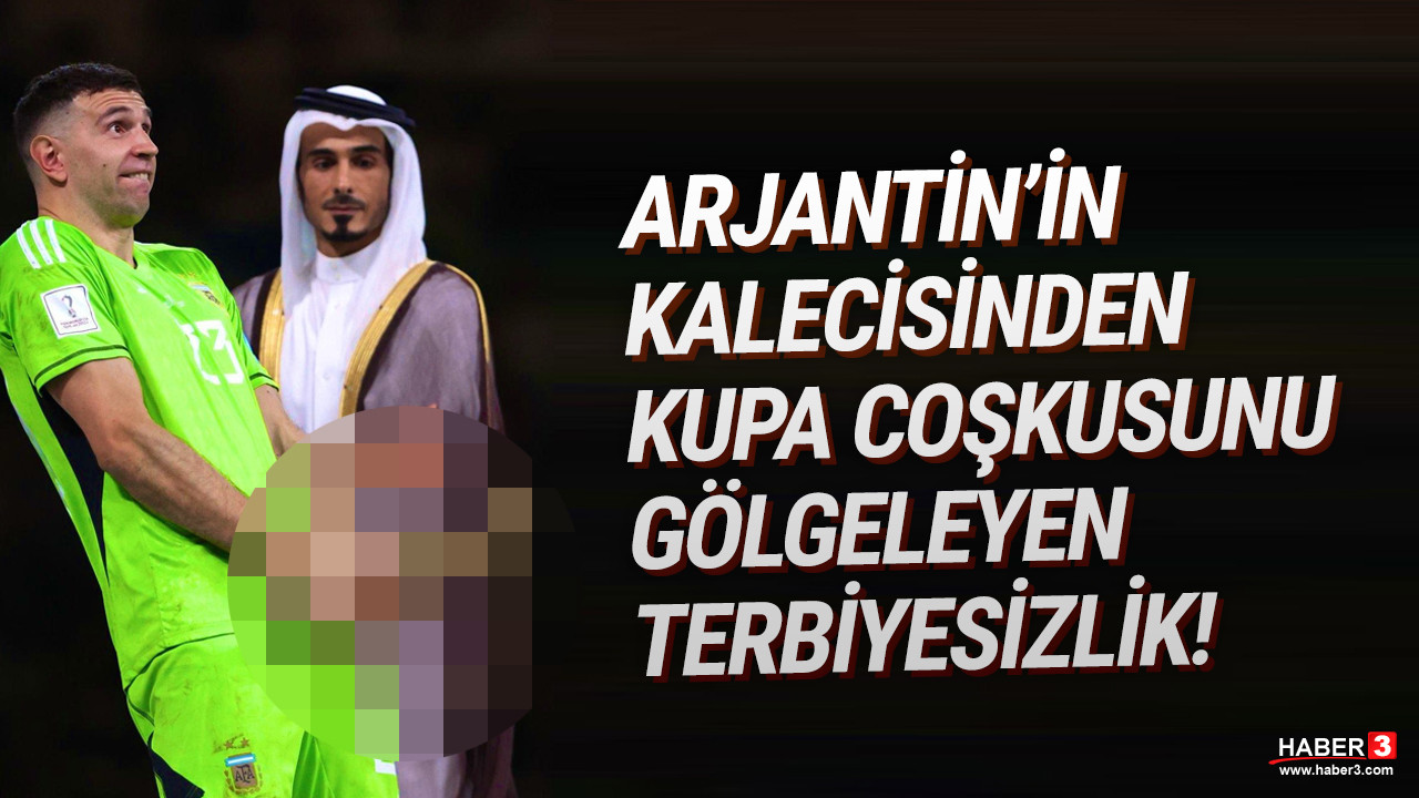 Arjantinli kalecisi Martinez'den tepki çeken hareket